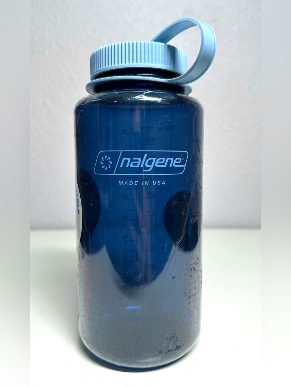 NWT Nalgene 32 fl oz Plastic Wide Mouth Water Bottle BPA Free -Indigo